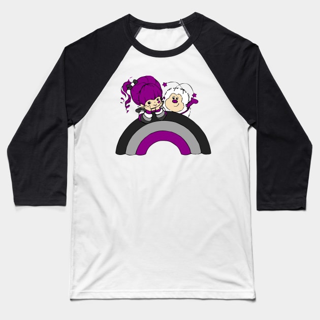 Rainbow Brite Ace Pride Baseball T-Shirt by Kloutii